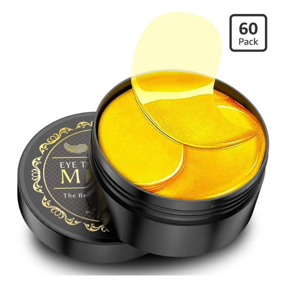 24K Gold Under Eye Patches - 60 Pack for Puffy Eyes,Dark Circles,  Wrinkles NEW